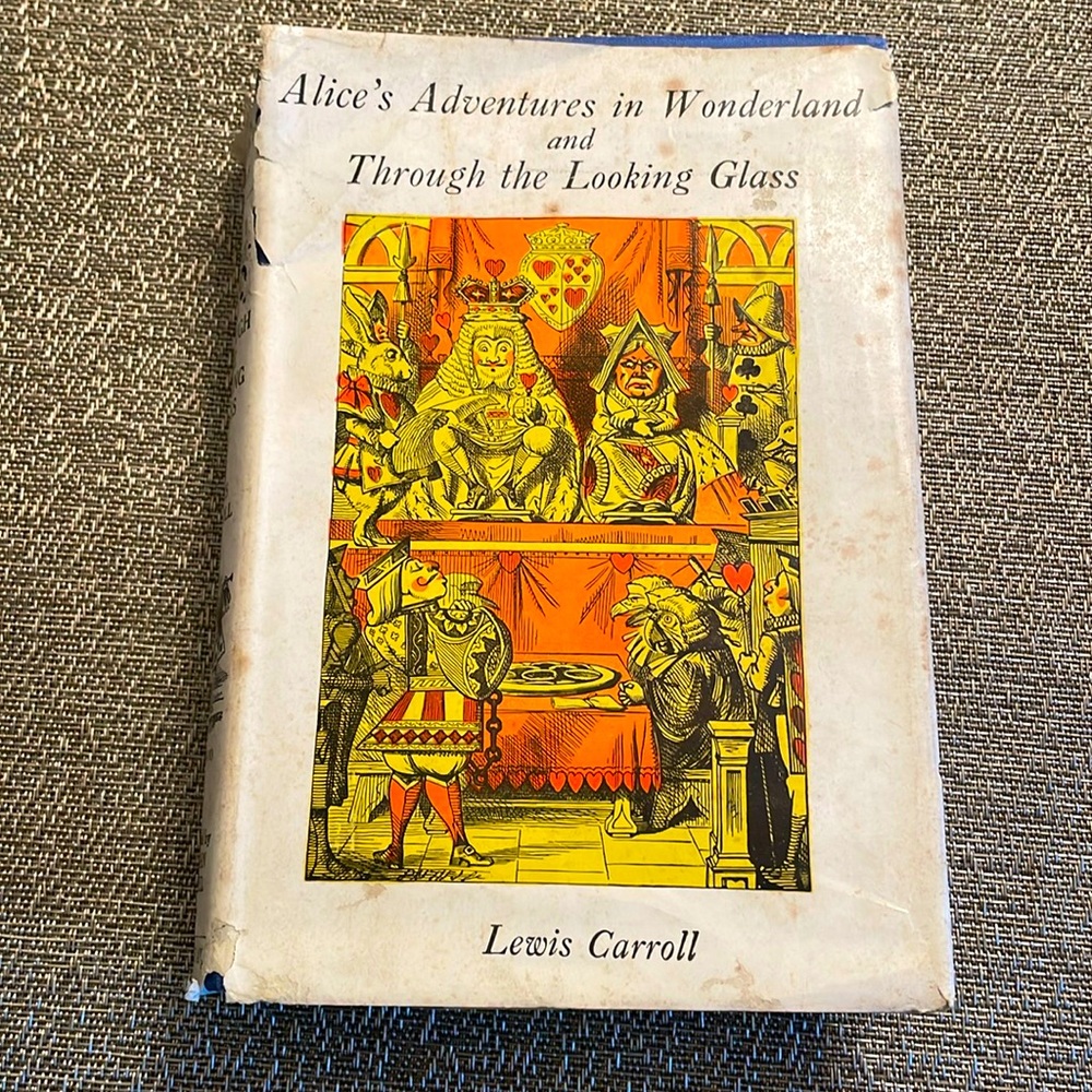 Vintage Alice’s Adventures in Wonderland and Looking Glass 1944 by Lewis Carroll